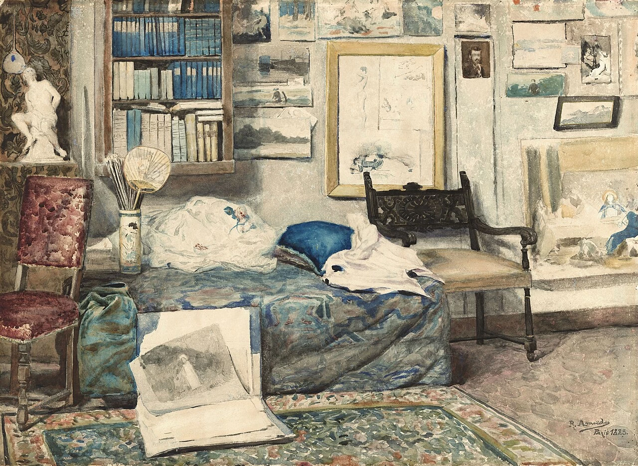 Atelier dell'artista a Parigi - Museo Nazionale di Belle Arti, Rio de Janeiro